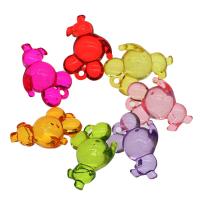 Transparent Acrylic Pendants, Elephant, cute & fashion jewelry & DIY & jelly style, mixed colors Approx 2.5mm, Approx 