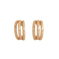Zinc Alloy Huggie Hoop Earring, plated, vintage & fashion jewelry & Korean style & for woman 