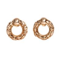Zinc Alloy Huggie Hoop Earring, Round, plated, Korean style & for woman, 40mm,36mm 