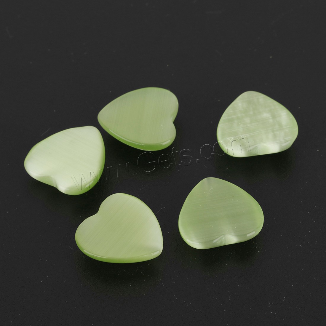 Cats Eye Cabochons, Heart, DIY & different size for choice & faceted, more colors for choice, Sold By PC