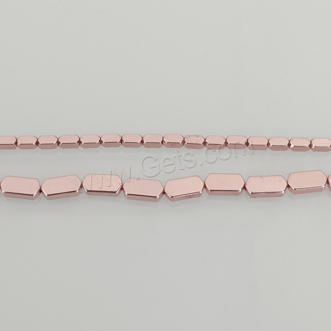 гематит Бусины, плакированный цветом розового золота, Винтаж & ювелирные изделия моды & DIY & разный размер для выбора, отверстие:Приблизительно 1mm, длина:Приблизительно 15.5 дюймовый, продается Strand