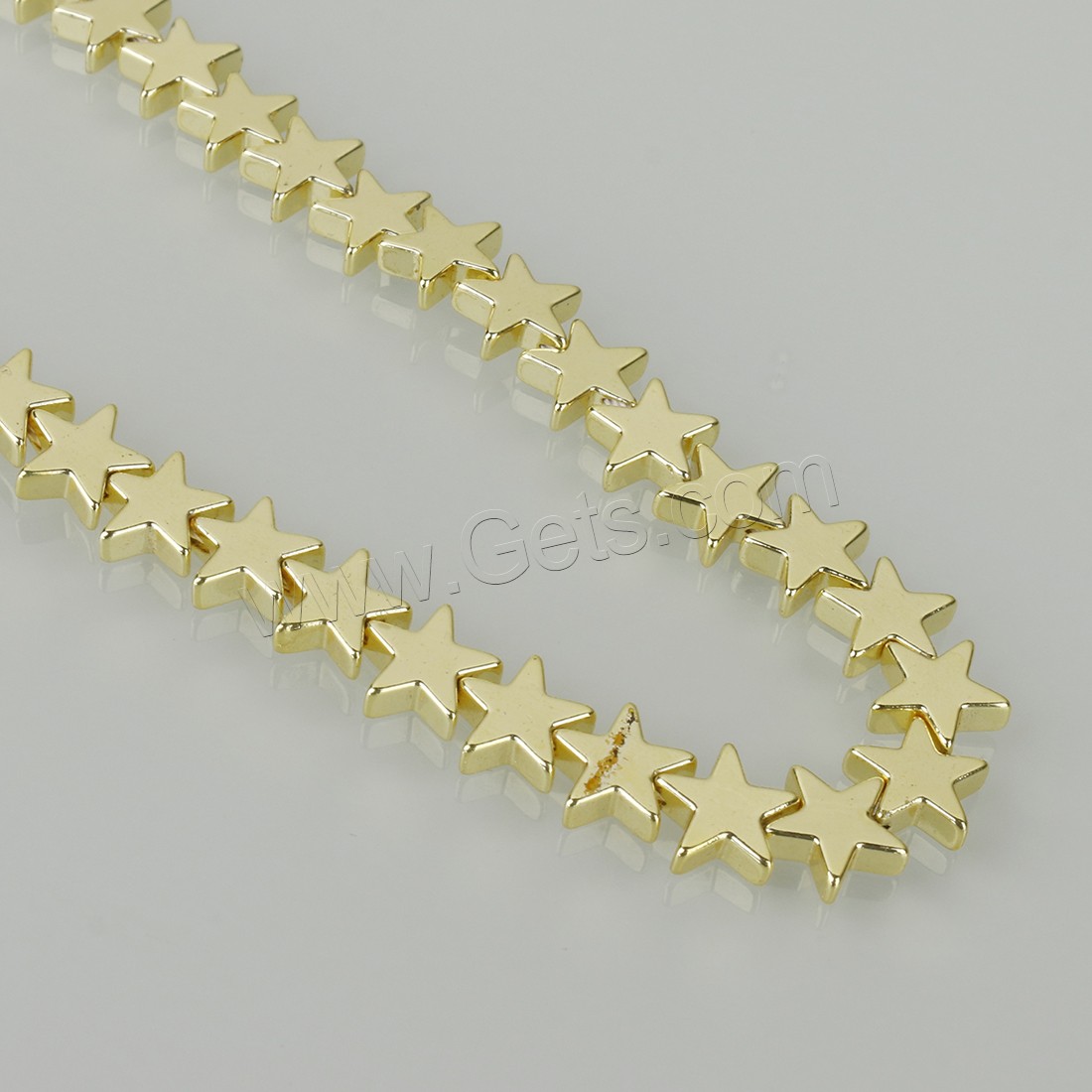 Hematite Beads, Star, plated, cute & fashion jewelry & DIY & different styles for choice, Hole:Approx 1,1.5mm, Length:Approx 15.5 Inch, Sold By Strand