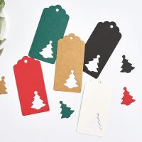 Kraft étiquette Tag, Conception de Noël & Mignon & bijoux de mode & détachable & DIY, plus de couleurs à choisir, 95*45mm, 2ensemblessérie/sac é, Vendu par sac