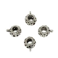 Zinc Alloy Bail Beads, antique silver color plated & hollow Approx 1.3,3.3mm 