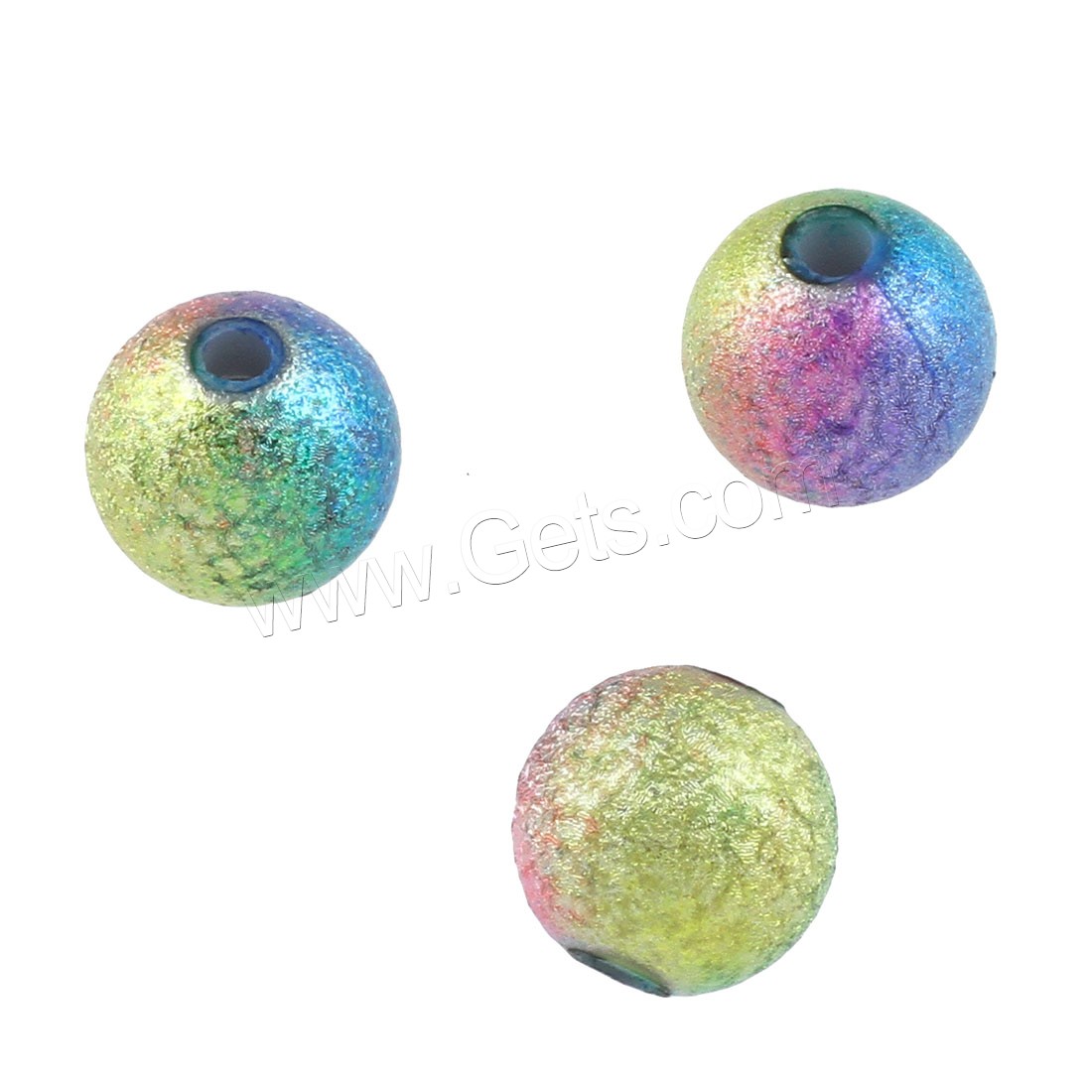Acryl Schmuck Perlen, rund, Mini & Modeschmuck & Farbverlauf & DIY & verschiedene Größen vorhanden, farbenfroh, verkauft von Tasche