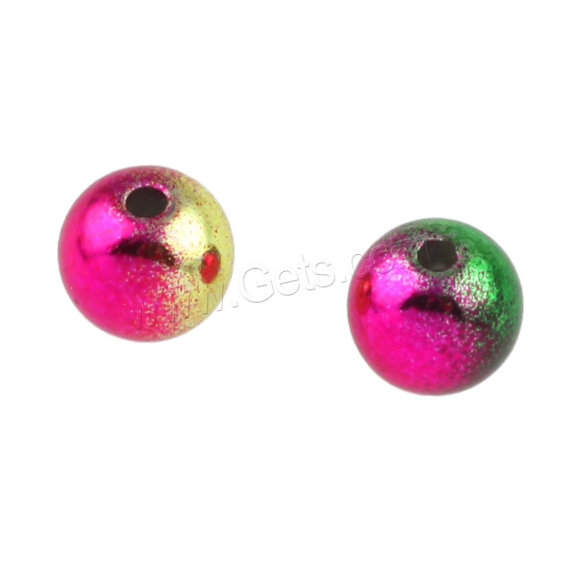 Acrylic Jewelry Beads, Round, Mini & fashion jewelry & DIY & different size for choice, multi-colored, Sold By Bag