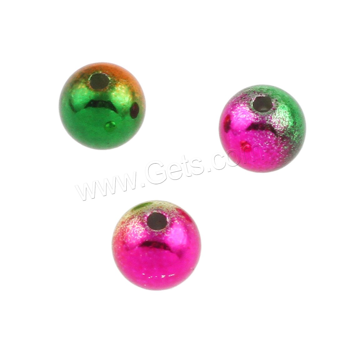 Acrylic Jewelry Beads, Round, Mini & fashion jewelry & DIY & different size for choice, multi-colored, Sold By Bag