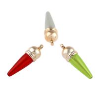 Solid Color Acrylic Pendants, Conical, vintage & fashion jewelry & DIY 40*12mm Approx 2mm, Approx 