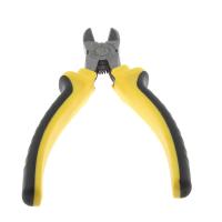 Stainless Steel Side Cutter, with Plastic, portable & durable, yellow 