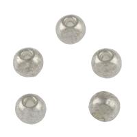Zinc Alloy Jewelry Beads, Round, platinum color plated, DIY Approx 1.6mm, Approx 