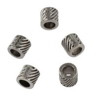 Zinc Alloy Jewelry Beads, Column, antique silver color plated, DIY Approx 3.1mm, Approx 