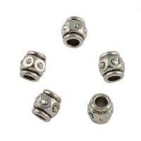 Zinc Alloy Jewelry Beads, antique silver color plated, DIY Approx 2.8mm, Approx 