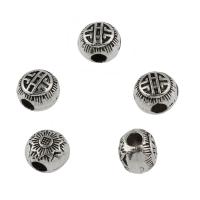 Zinc Alloy Jewelry Beads, antique silver color plated, DIY Approx 2.6mm, Approx 
