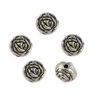 Zinc Alloy Flower Beads, antique silver color plated, DIY Approx 1.6mm, Approx 