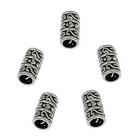 Zinc Alloy European Beads, Column, antique silver color plated, DIY Approx 4.7mm, Approx 