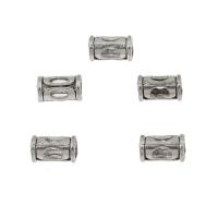 Perles European en alliage de zinc, Plaqué de couleur d'argent, DIY Environ 3.9mm, Environ Vendu par sac
