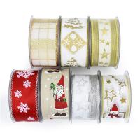 Polyester Ribbon, jacquard, Christmas Design & cute & fashion jewelry & DIY 40*10000mm 