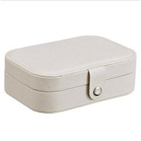 Multifunctional Jewelry Box, PU Leather, with Cardboard & Velveteen, plated, Double Layer & for woman 