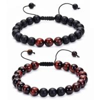 Gemstone Woven Ball Bracelets, with Nylon Cord & Unisex & adjustable Approx 6.6 Inch 