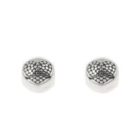 Stainless Steel European Beads, 316L Stainless Steel, Round, blacken, original color Approx 4mm 