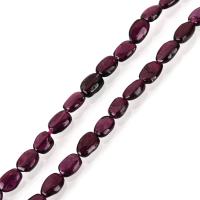 Natural Garnet Beads, Oval, vintage & fashion jewelry, garnet, 6.5-9.5x5-6x3-4mm Approx 1mm Approx 14.5 Inch, Approx 