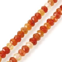 Agate Beads, Drum, fashion jewelry & DIY, red Approx 1.5mm Approx 15.5 Inch, Approx 