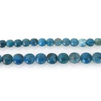 Apatite Beads, Apatites, Flat Round, vintage & fashion jewelry & faceted, blue Approx 1.5mm Approx 15 Inch 
