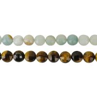 Mixed Gemstone Beads, Flat Round, vintage & faceted Approx 1.5mm Approx 15 Inch, Approx 