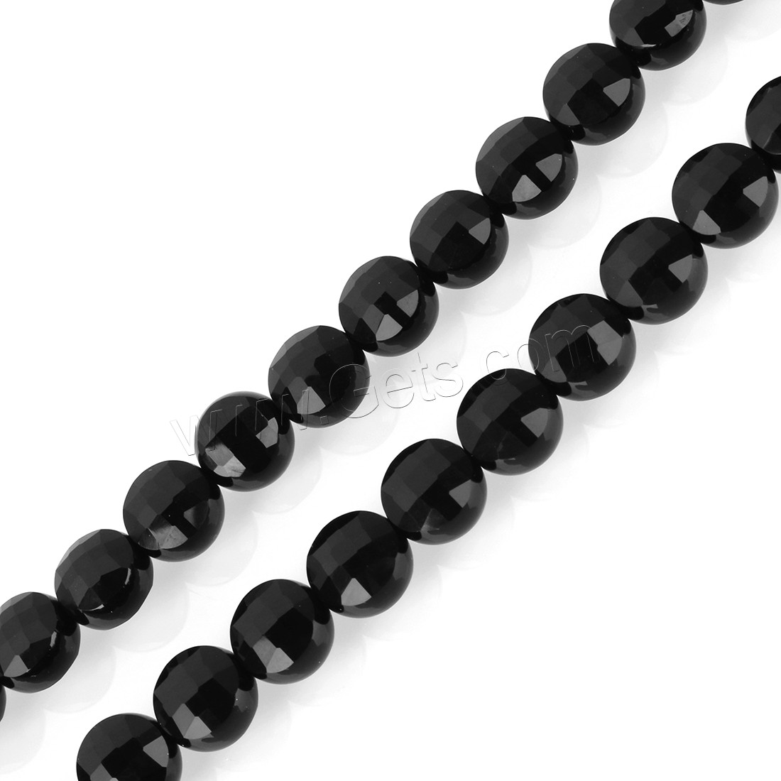 Ágata negra Abalorio, Vintage & diverso tamaño para la opción, Negro, agujero:aproximado 1,1.5mm, longitud:aproximado 15.5 Inch, Vendido por Sarta