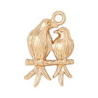 Animal Brass Pendants, swallow, gold color plated, vintage & fashion jewelry & DIY, metallic color plated, nickel, lead & cadmium free 