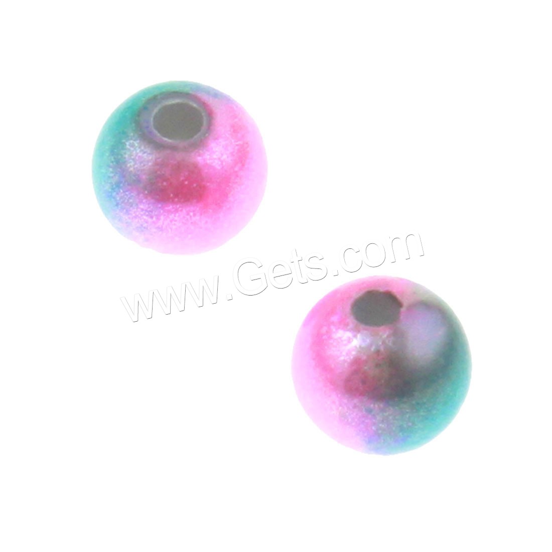Miracle Acrylic Beads, Round, different size for choice, multi-colored, Hole:Approx 1mm, Sold By Bag