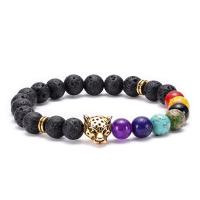 Gemstone Bracelet, with Brass, plated, Unisex 8mm Approx 6.6-8.2 Inch 