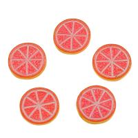 Fruta resina Cabochon, Naranja, Mini & Lindo & diseño de la fruta & Bricolaje, naranja rojizo, 15x3mm, 100PCs/Bolsa, Vendido por Bolsa