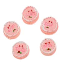 Еда смолы кабошон, канифоль, торт, Мини & Милые & DIY, розовый 100ПК/сумка, продается сумка