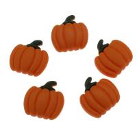 Food Resin Cabochon, Pumpkin, Mini & cute & DIY, orange 