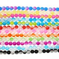 Perles quartz craquelé, Cristal craquelé, Rond, normes différentes pour le choix, plus de couleurs à choisir Environ 1mm Environ 14.9 pouce, Vendu par brin