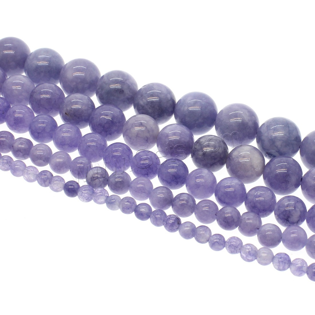 Aquamarine Beads, Round, different size for choice, purple, Hole:Approx 1mm, Length:Approx 14.9 Inch, Sold By Strand