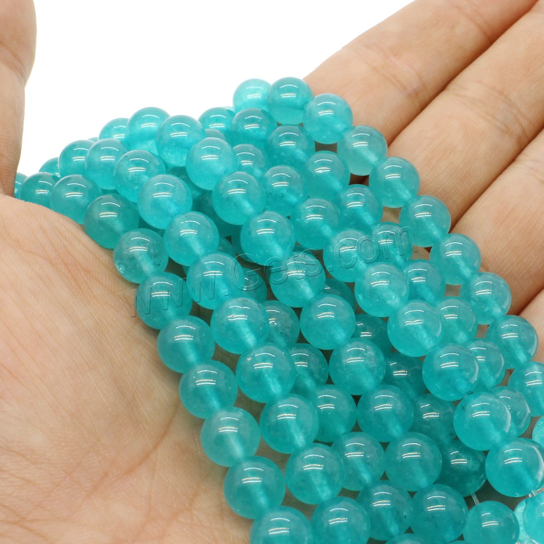 Amazonite Beads, ​Amazonite​, Round, different size for choice, skyblue, Hole:Approx 1mm, Length:Approx 14.9 Inch, Sold By Strand