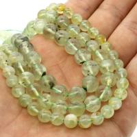 Prehnite Beads, Natural Prehnite, Round light green Approx 1mm Approx 14.9 Inch 
