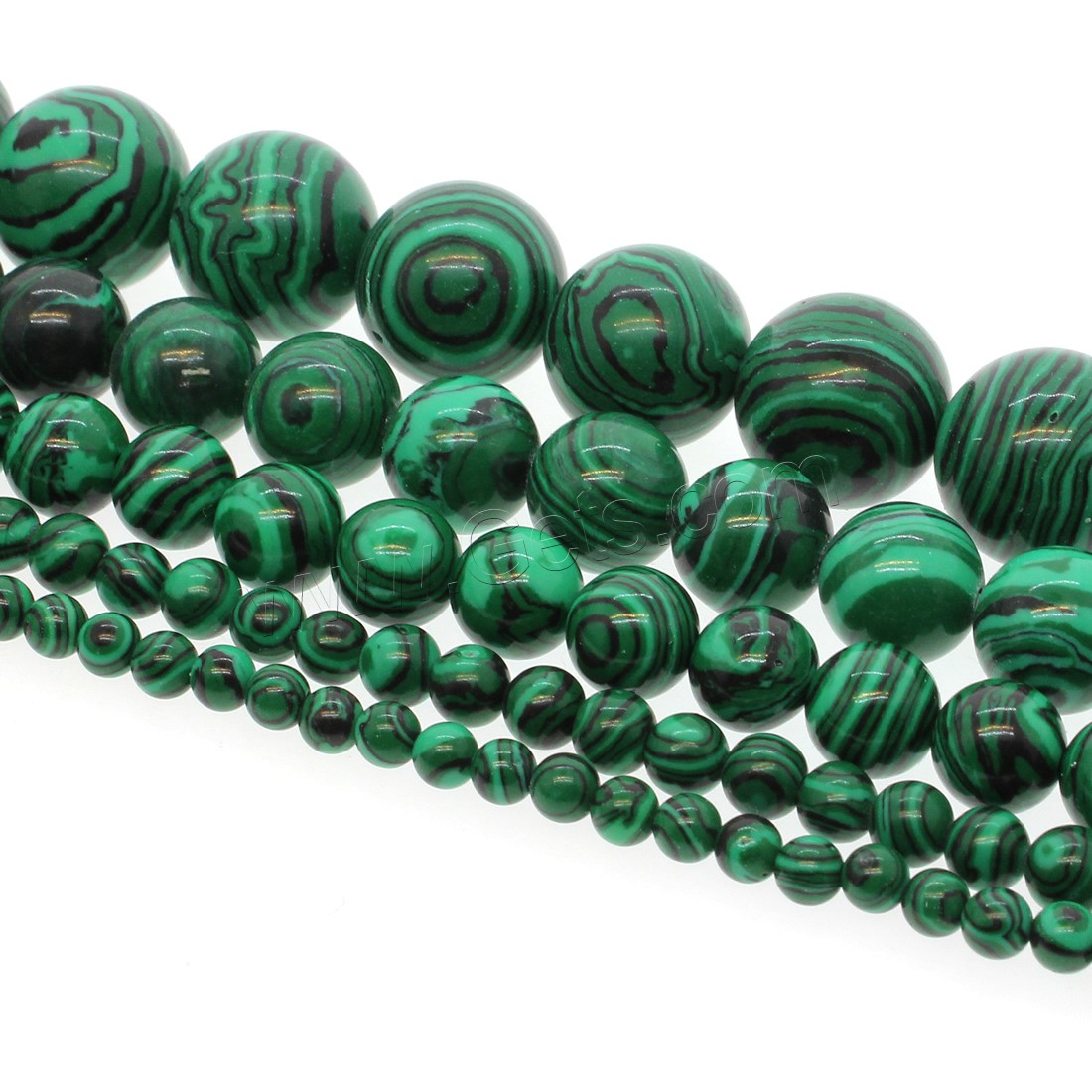 Natural Malachite Beads, Round, different size for choice, green, Hole:Approx 1mm, Length:Approx 14.9 Inch, Sold By Strand