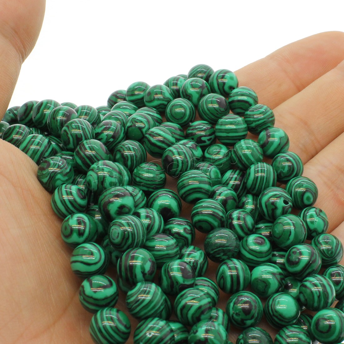 Natural Malachite Beads, Round, different size for choice, green, Hole:Approx 1mm, Length:Approx 14.9 Inch, Sold By Strand