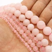 Natural Rose Quartz Beads, Round pink Approx 1mm Approx 14.9 Inch 