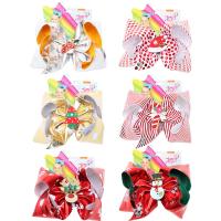 Stoff Weihnachten Haarspange, mit Eisen, Schleife, handgemacht, Weihnachts-Design & Niedlich & Mädchen & verschiedene Stile für Wahl, 170mm, verkauft von PC