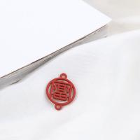 Zinc Alloy Charm Connector, gold color plated, stoving varnish 