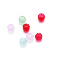 Plaqué Perles de verre, Rond, Mini & DIY & givré, plus de couleurs à choisir, 4mm Environ 0.8mm Vendu par sac