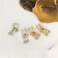 Brass Lever Back Earring, plated, detachable & for woman 37*15mm 