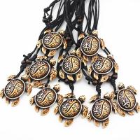 Resin Necklace, Turtle, Unisex 33*40*11mm 