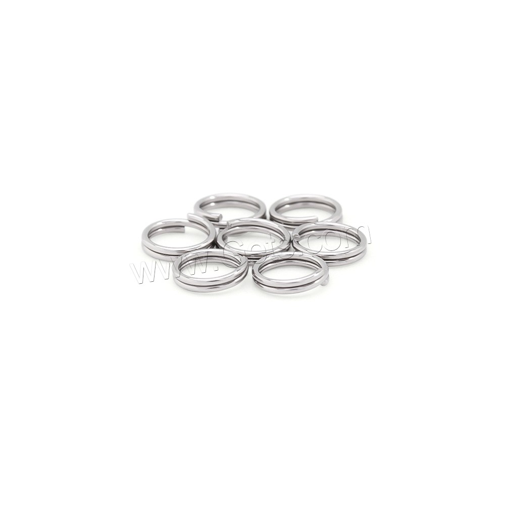acero inoxidable Llavero Cable anillo, Donut, Bricolaje & diverso tamaño para la opción, color original, Vendido por UD