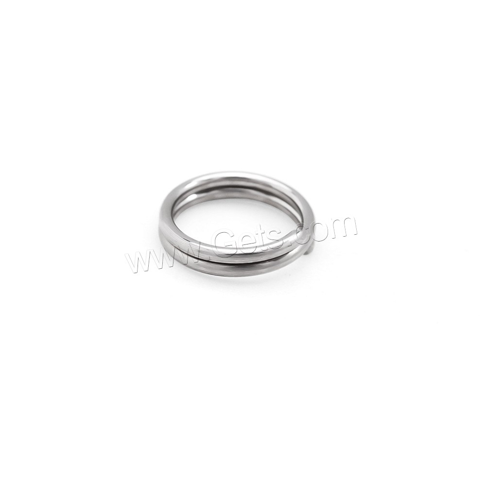 Edelstahl Keychain-Kabel-Ring, Kreisring, DIY & verschiedene Größen vorhanden, originale Farbe, verkauft von PC