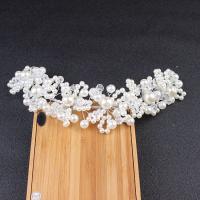 Bridal Hair Flowers, ABS Plastic Pearl, with Crystal, handmade, Korean style 